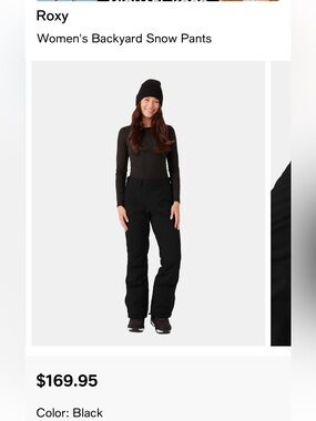 Roxy Women’s Backyard Snow Pant